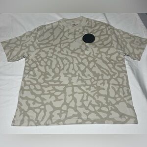 Jordan Beige Abstract Pattern Tee